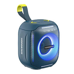 Yonis Enceinte Bluetooth Étanche Portable Stéréo Enceinte Bluetooth Portable Etanche 360° Subwoofer Compatible Tous Appareils Bleu YONIS