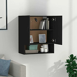 Avis Maison Chic Armoire murale,Meuble de Rangement pour salon,cuisine Noir 60x31x70 cm Bois d'ingénierie -MN58392