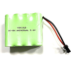 1 Pièce 9.6V 2400mAh Ni-MH AA Batterie Rechargeable avec prise sm-2P 2Pin pour voitures de camion RC