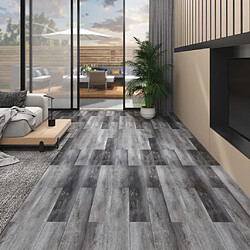 vidaXL Dalles de plancher PVC 5,02 m² 2 mm autoadhésif gris brillant 