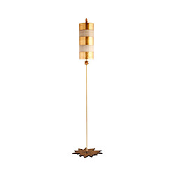 Elstead Lighting Lampadaire Nettle Feuille d'or Coloris : Feuille d'orNombre d'ampoules : 1Type d'ampoule : E27Puissance max par ampoule (W) : 100Ampoules incluses : NonIP : 20Hauteur en Cm : 195.9Largeur en Cm : 46.4