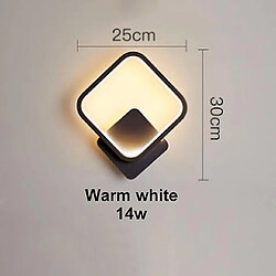 Universal Vente chaude LED applique intérieure noir et blanc applique murale simple art murale intérieur décoration de la maison moderne applique de chevet (6) 