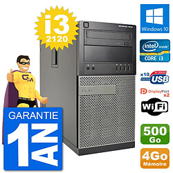 PC Tour Dell 7010 Intel Core i3-2120 RAM 4Go Disque Dur 500Go Windows 10 Wifi · Occasion 