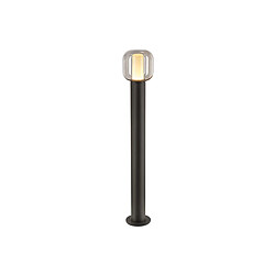 Slv Borne extérieure anthracite OVALISK 100 avec LED interrupteur CCT