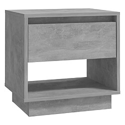 Acheter vidaXL Tables de chevet 2 pcs Gris béton 45x34x44 cm Bois d'ingénierie