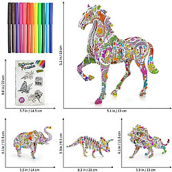 Universal Puzzle à colorier en 3D, un cadeau pour les enfants