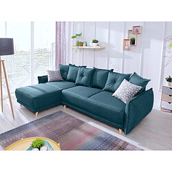 Bestmobilier Lena - canapé d'angle réversible convertible - 4 places - style scandinave