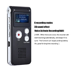 Acheter Dictaphone Professionnel USB 8GB Avec Enregistreur Vocal, Lecteur MP3 WAV et Fonction VAR ROM 16 Go Gris YONIS