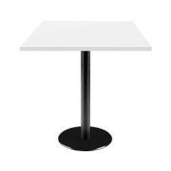 Restootab Table 70x70cm - modèle Rome blanc uni