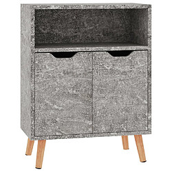 Maison Chic Buffet,Meuble de Rangement,commode pour salon,Cuisine gris béton 60x30x72 cm bois d'ingénierie -MN42471