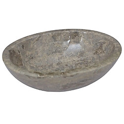 vidaXL Lavabo Gris 53x40x15 cm Marbre 