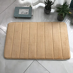 LUUCOZK Tapis de bain antidérapants absorbants à séchage rapide pour salle de bain - blanc cassé-50x80cm