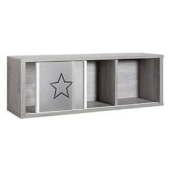 Schardt Étagère murale bois gris et blanc Eco Star L 78 x H 26 x P 20 cm