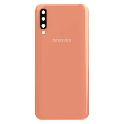 Samsung Vitre arrière pour Samsung Galaxy A50 Original Service Pack Corail