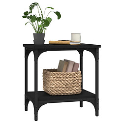 Avis vidaXL Table d'appoint Noir 40x30x42 cm Bois d'ingénierie