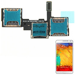 Wewoo Tiroir de Carte SIM pour Samsung Galaxy Note III / N9002 / N9009 Câble de haute qualité de de prise de SIM 