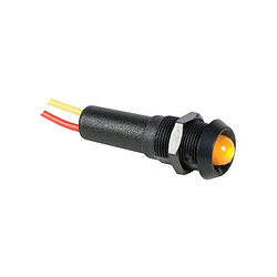 Perel Voyant led jaune 5v - boitier noir 