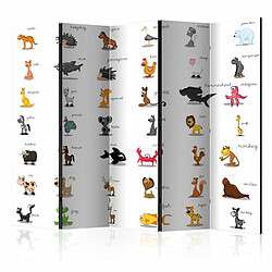 Paris Prix Paravent 5 Volets Learning By Playing Animals 172x225cm 