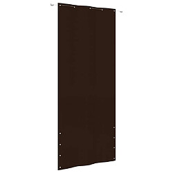 vidaXL Écran de balcon Marron 100x240 cm Tissu Oxford 