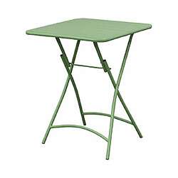 Mes Table de jardin pliable en métal vert - BACA