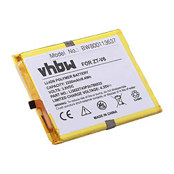 vhbw Li-Polymer Batterie 2200mAh (3.8V) pour téléphone portable Smartphone ZTE Blade D6, V6, X7 comme Li3822T43P3h786032. 