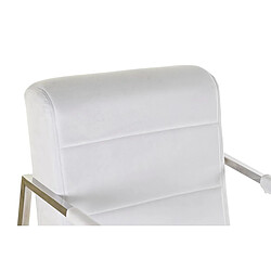 Acheter Chaise DKD Home Decor Polyester Acier Blanc (56 x 68 x 92 cm)