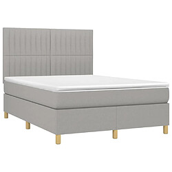 Avis Sommier à lattes,Cadre à lattes de lit et matelas et LED pour Adulte Gris clair 140x200 cm -MN29921