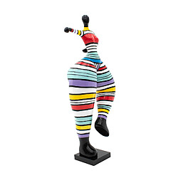 Statuette Silhouette Décorative Femme Bras Kuatéh Georgia en Polyrésine 55x34x138 cm Multicolore 