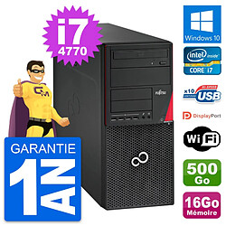 PC Tour Fujitsu Esprimo P720 Intel i7-4770 RAM 16Go Disque 500Go Windows 10 Wifi - Occasion