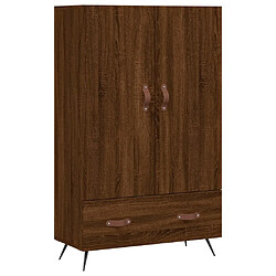 vidaXL Buffet haut chêne marron 69,5x31x115 cm bois d'ingénierie