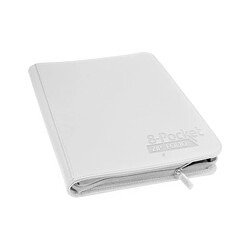 Ultimate Guard Étui à 8 pochettes Quadrow Zipfolio Xeno Deck, blanc 