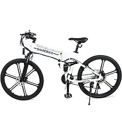 Acheter Vélo électrique SAMEBIKE LO26-II-IT - moteur 500W batterie 48V10AH autonomie 40KM freins à disque mécaniques - Blanc