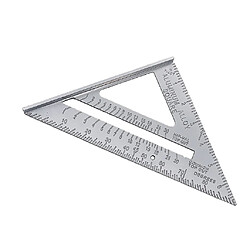 Carré de mesure règle de triangle Triangle Règle en Acier Inoxydable Carré D'Onglet Équpment Construction Measurage 7""