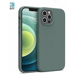 Riffi Riff Coque arrière souple en silicone fine et souple pour Apple iPhone 12 Pro Max Pine Needle Vert 