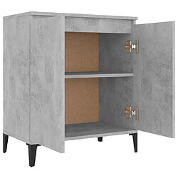 Acheter Maison Chic Buffet,Meuble de Rangement,commode pour salon,Cuisine Gris béton 60x35x70 cm Aggloméré -MN56600