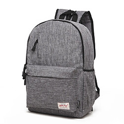 Wewoo Sacoche pour ordinateur portable gris MacBook 13,3 pouces et moins, Samsung, Lenovo, Sony, DELL Alienware, CHUWI, ASUS, HP étudiants, petite taille: 37x26x12cm, en toile multifonction Sac à dos à bandoulière universel