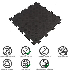 Acheter ArtPlast Dalle clipsable en... 50 x 50 cm - Noir