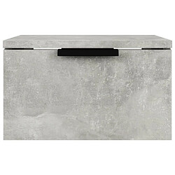 Avis Maison Chic Table de chevet murale - Table de Nuit Gris béton 34x30x20 cm