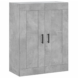 Maison Chic Buffet,Meuble de Rangement,commode pour salon,Cuisine Gris béton 69,5x34x180 cm Bois d'ingénierie -MN33092 pas cher