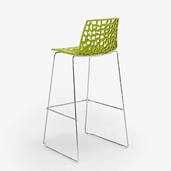 Acheter Tabouret de bar de cuisine Grand Soleil 74 cm design Spider Slitta, Couleur: Anis vert