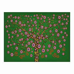 Paris Prix Papier Peint Abstraction : Arbre Vert 154 x 200 cm