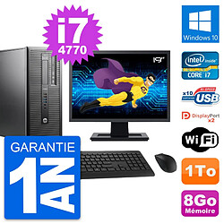 PC Tour HP ProDesk 600 G1 Ecran 19" i7-4770 RAM 8Go Disque 1To Windows 10 Wifi · Occasion 