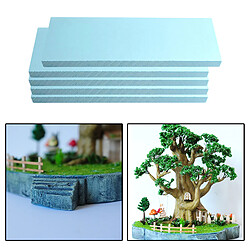 Acheter 5x Haute Densité Bleu Mousse Dalle BRICOLAGE Artisanat Modèle Diorama Base Blocs Hobby Craft Kit de Construction Fleur Mousse 295x100x30mm