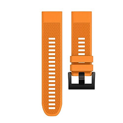 Wewoo Bracelet pour montre connectée Dragonne rapide en silicone amovible Fenix 5X 26mm Orange