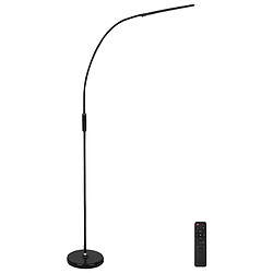 Beliani Lampadaire à LED noir YANTIC