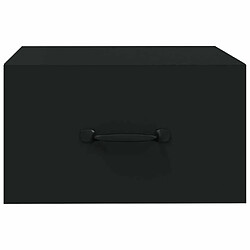 Maison Chic Table de chevet murale - Table de Nuit Noir 35x35x20 cm pas cher