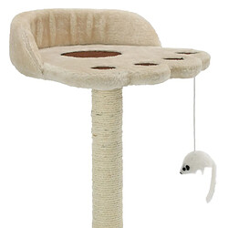 Avis Arbre à chat,niche pour chat avec griffoir en sisal 40 cm Beige et Marron -MN14495