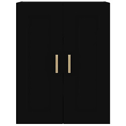 Acheter vidaXL Armoire murale noir 69,5x32,5x90 cm bois d'ingénierie