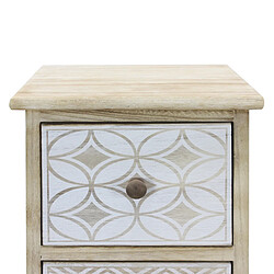 Avis Mobili Rebecca Commode Bois Étroit Bois Blanc Beige Shabby 80,5x29x25