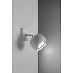 Avis Luminaire Center Applique murale OCULARE acier blanc 1 ampoule